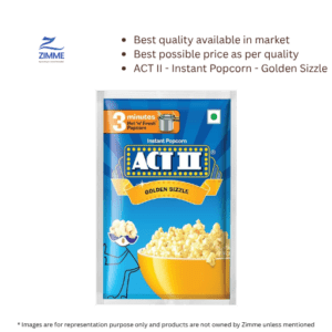 ACT II Instant Popcorn – Golden Sizzle – 35 g