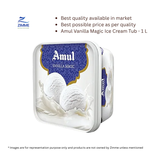 Amul Vanilla Magic Ice Cream Tub - 1 L
