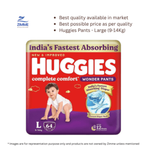 Huggies Comfort Wonder – Large (9-14Kg) – 64 Pieces