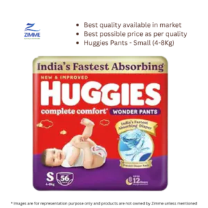 Huggies Comfort Wonder – Small (4-8Kg) – 56 Pieces