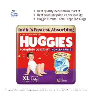 Huggies Comfort Wonder – Xtra Large (12-17Kg) – 56 Pieces