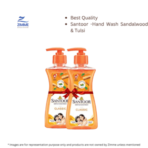Santoor – Gentle Hand Wash – Sandalwood & Tulsi (2 x 200 g)