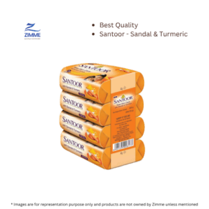 Santoor Soap – Sandal & Turmeric (4 x 125 g)
