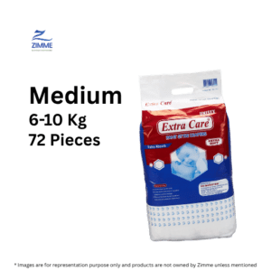 Extra Care Diapers – Medum (6-10Kg) – 72 Pieces