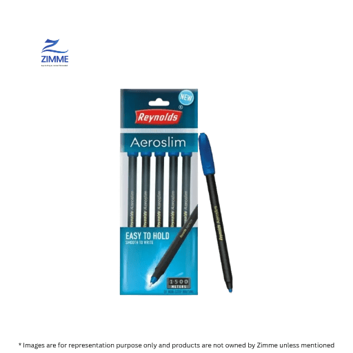 Reynolds Aeroslim Ball Pen (5 Blue Pens Set)