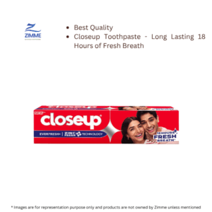 Closeup Toothpaste – Long Lasting 18 Hours of Fresh Breath