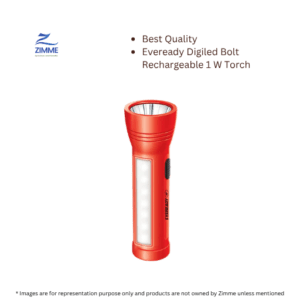 Eveready Digiled Bolt Rechargeable 1 W Torch – 1 Unit