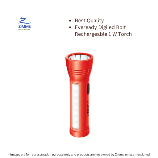 Eveready Digiled Bolt Rechargeable 1 W Torch - 1 Unit
