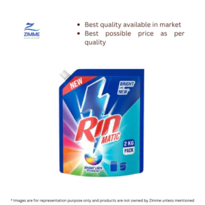 Rin Matic Top Load Detergent Liquid (Pouch) – 2 Kg