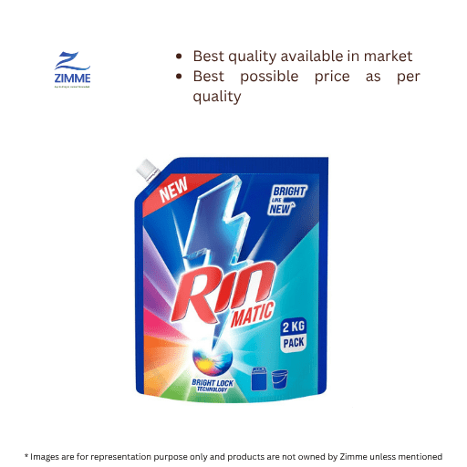 Rin Matic Top Load Detergent Liquid (Pouch) - 2 Kg