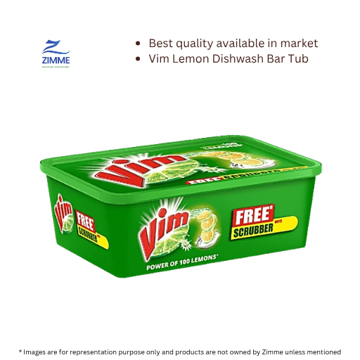 Vim Lemon Dishwash Bar Tub - 480 g