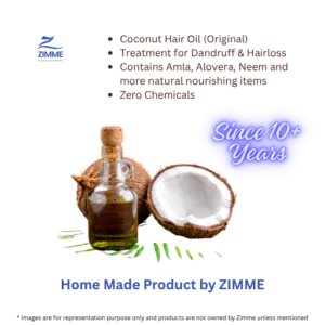 ZIMME – Pure Coconut Hair Oil