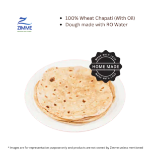 100% Wheat Chapati (with Oil) – 2 Pc