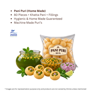 Home Made Pani Puri (80 Pieces + Fillings)