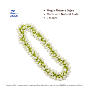 Mogra Flowers Gajra (Natural) – 2 Moora